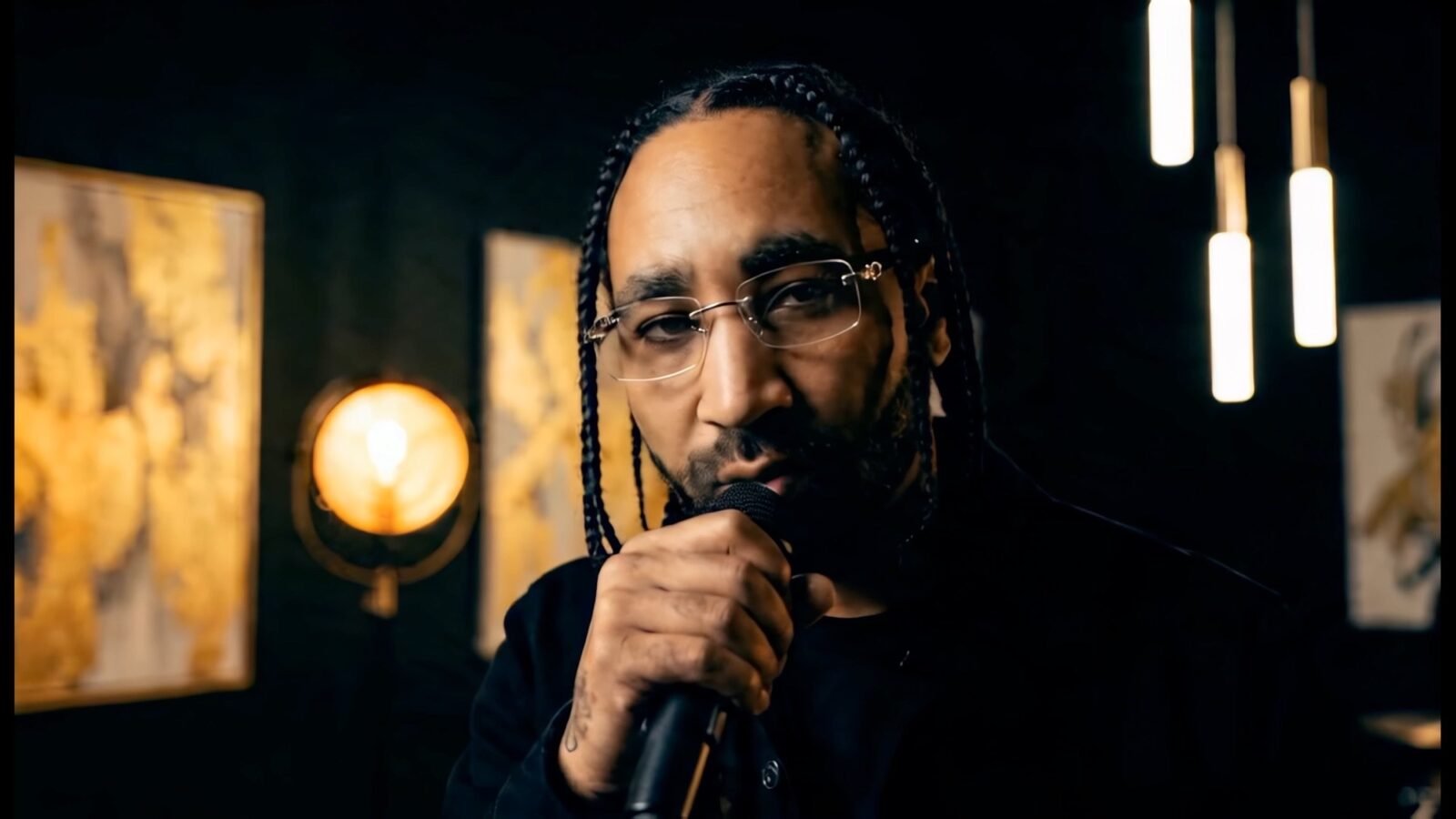 Eye Heru 369 at the microphone
